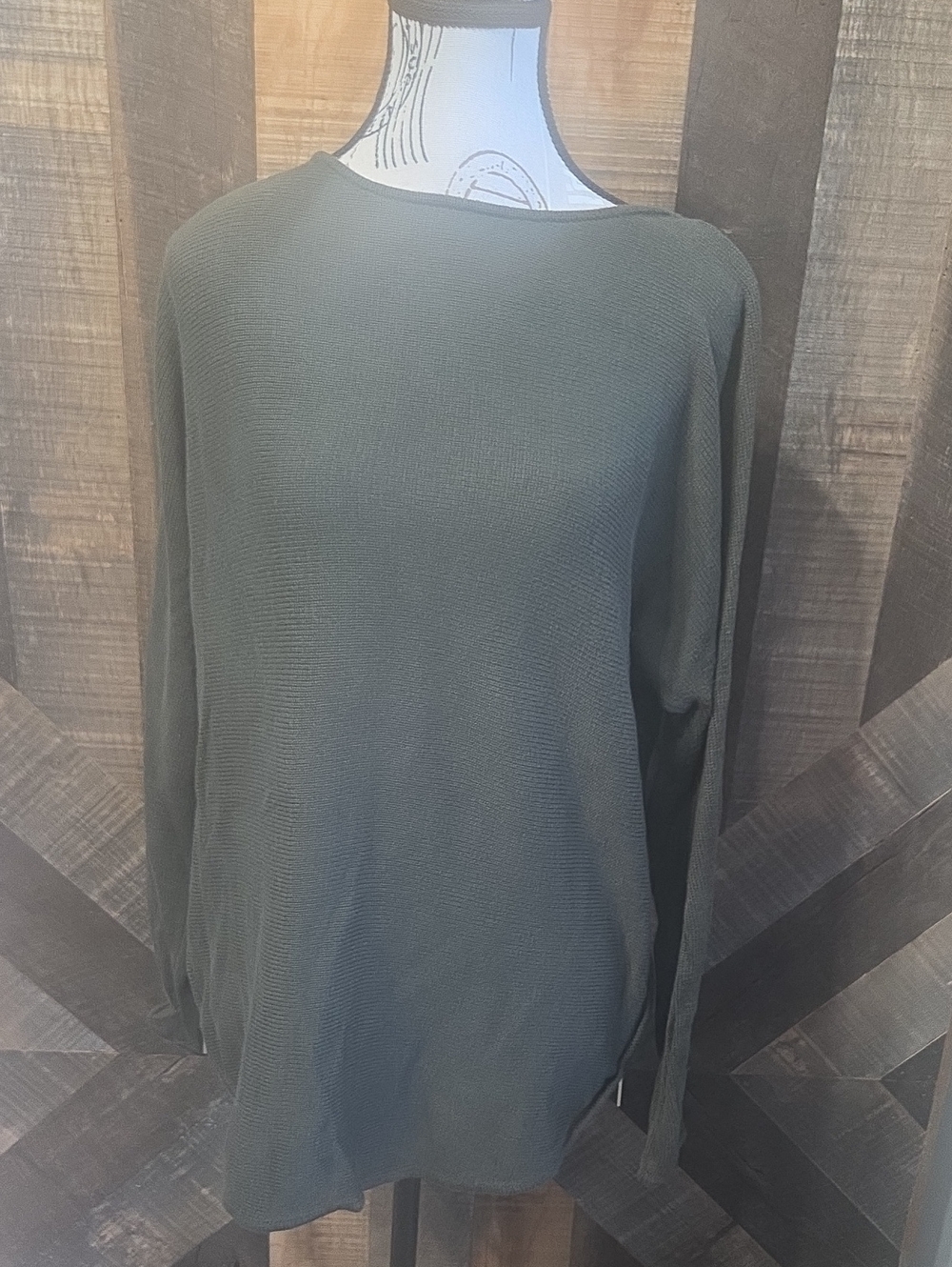 MICHAEL Michael Kors Woman's Crewneck Sweater in Olive